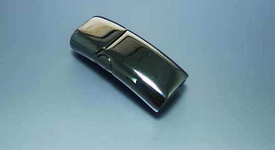 SS 304 316L Watch Assembly Parts Glossy Finish Buckle Clasp Silver Color