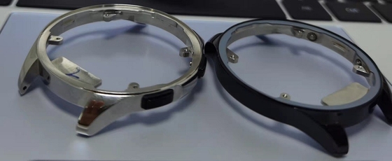Black Titanium MIM Metal Injection Molding Housing For Watch Frame Silver