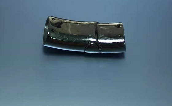 SS 304 316L Watch Assembly Parts Glossy Finish Buckle Clasp Silver Color
