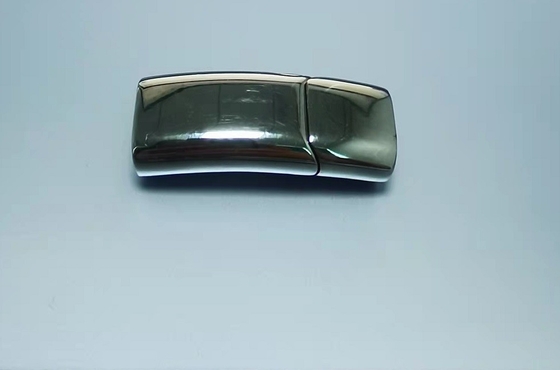 SS 304 316L Watch Assembly Parts Glossy Finish Buckle Clasp Silver Color